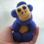 Custom Order For Joe - Needle Felted Purple Monkey