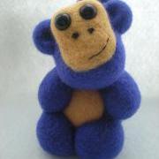 Custom Order for Joe - Needle Felted Purple Monkey